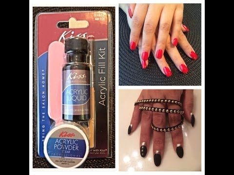 Kiss Acrylic Nail Kit: Review and Demo, DIY