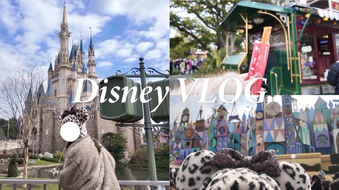【vlog】ほぼ初?!1◯年ぶりのDisney rand🏰🩷🖤