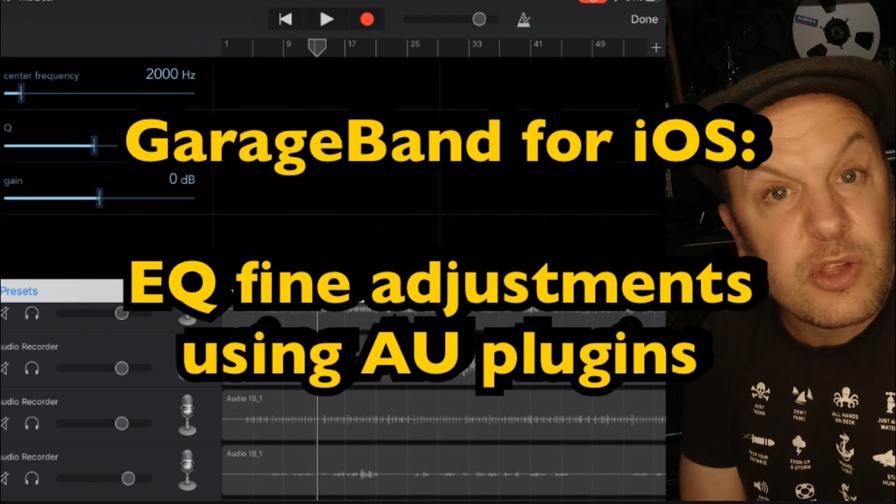 GarageBand for iOS EQ fine adjustments using AU plugins YouTube
