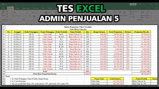 Tes Excel Admin Penjualan 5