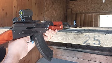 "AK47"/AKM Slow Motion Shot with slant-style Muzzlebrake
