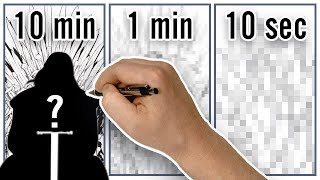 Drawing Challenge! - 10min 1min 10sec Game of Thrones Art!