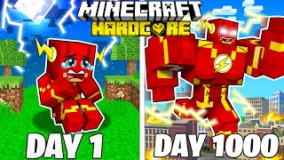 I Survived 1000 Days As Flash In Hardcore Minecraft: Full Story