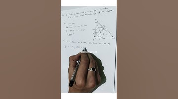 Circle inscribed in a Right angle triangle