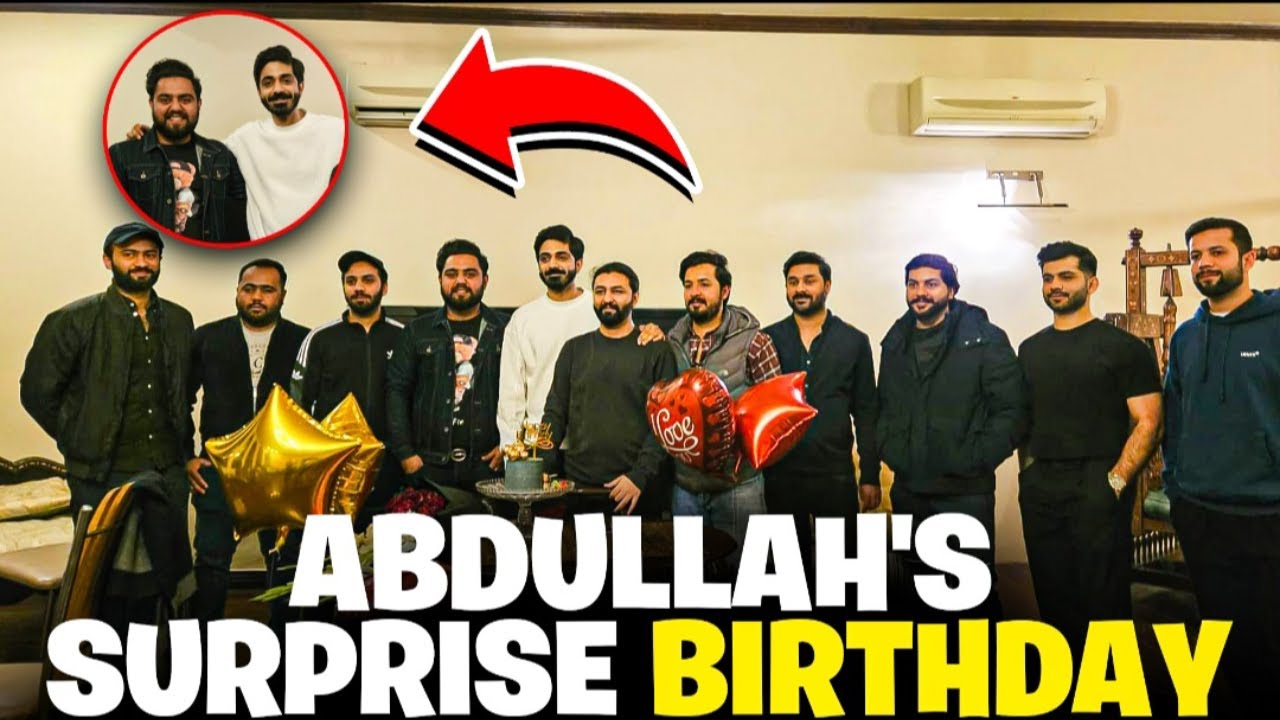 Abdullah's surprise birthday party 🎂 Meeting all my friends after a ...