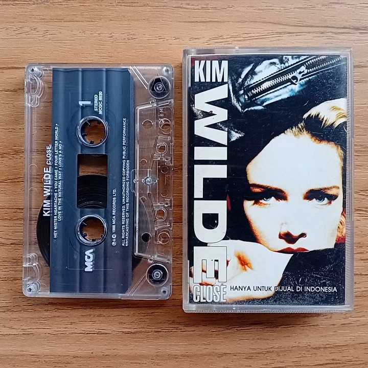 Kim Wilde Close (1988) MCA Records Original Kaset Indonesia Cassette Tape