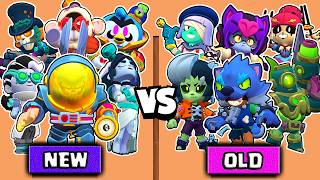NEW BRAWL O WEEN BRAWLERS vs OLD | NEW PASS | BRAWL STARS