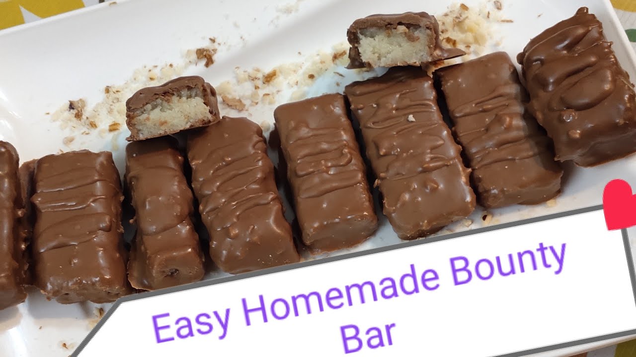 Easy Homemade Bounty Bar / Coconut Chocolate Recipe 21 YouTube