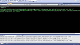 Creating a Console Application