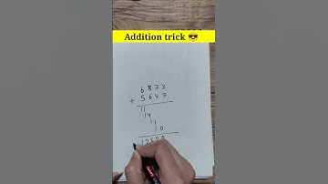 Addition trick 😎 #addition #additiontricks #mathtricks #maths #kidseducationwithfun