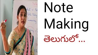 Note Making in English