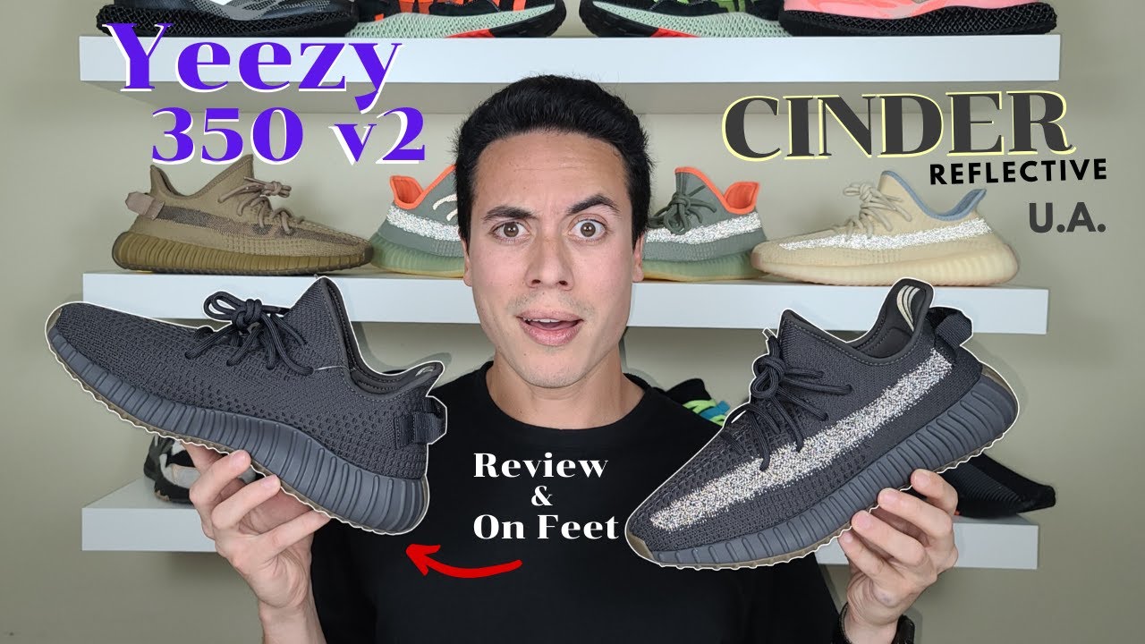 Adidas YEEZY 350 V2 CINDER Review & On Feet - YouTube
