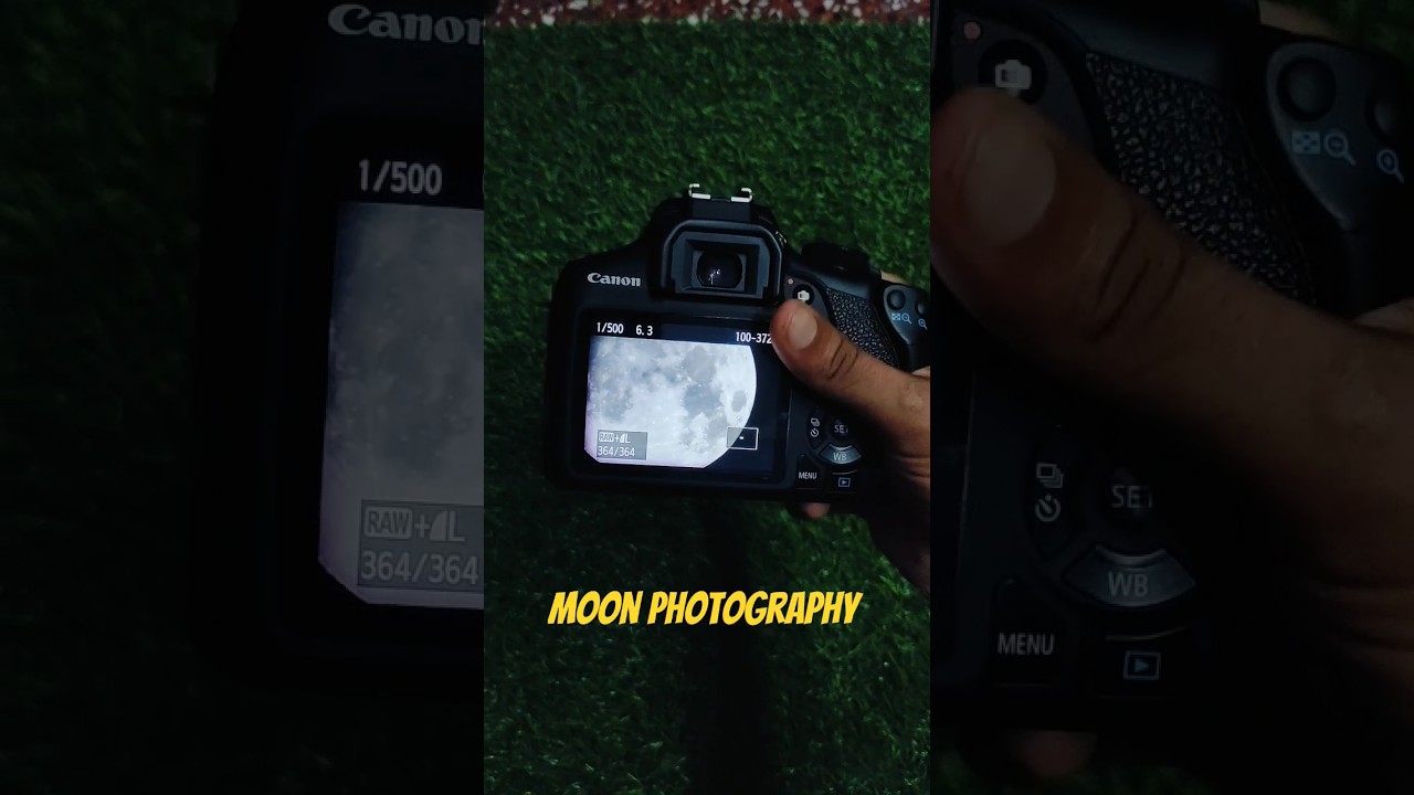 moon photography|| capture through canon 1300d with 55 -250 lens 
