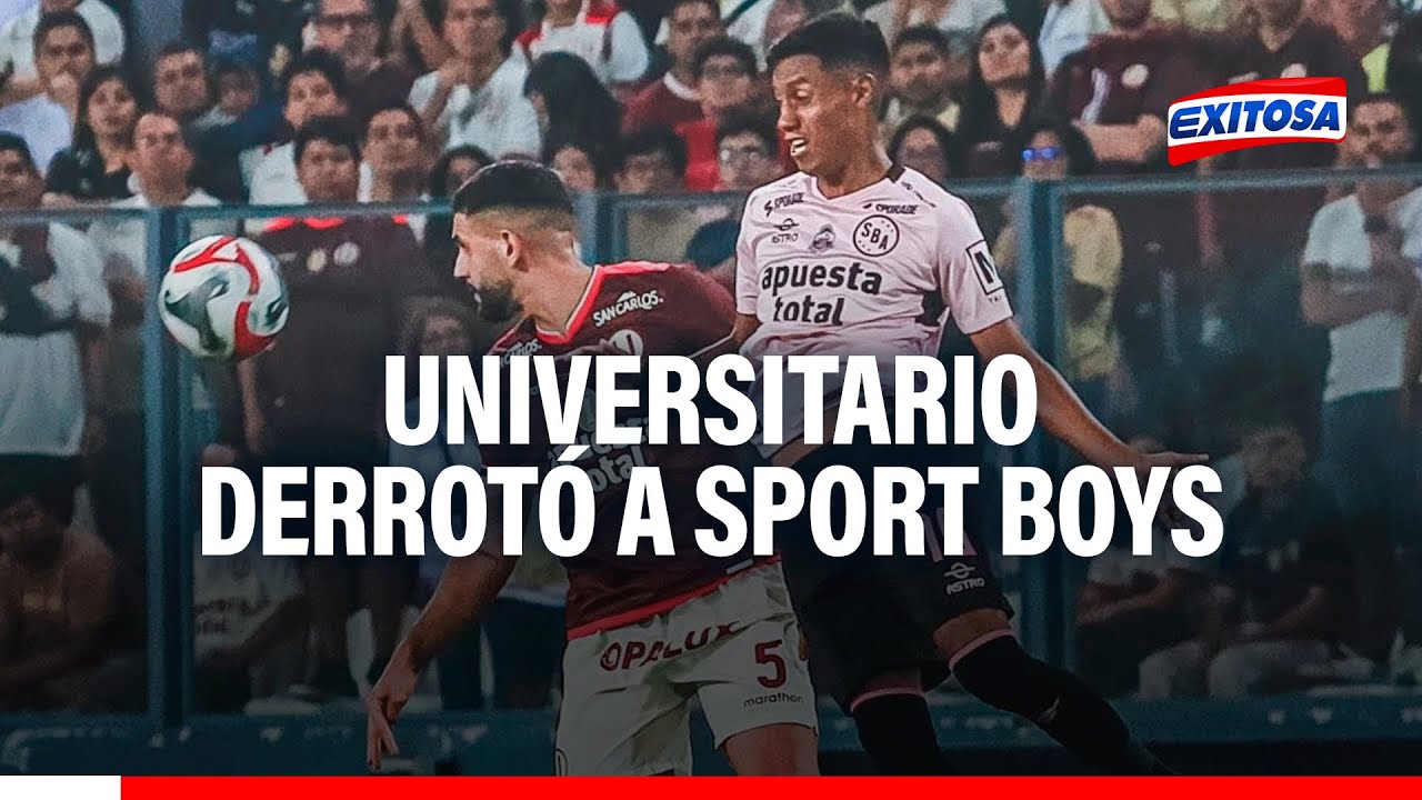 🔴🔵¡Importante triunfo! Universitario derrotó a Sport Boys y mantiene el ...