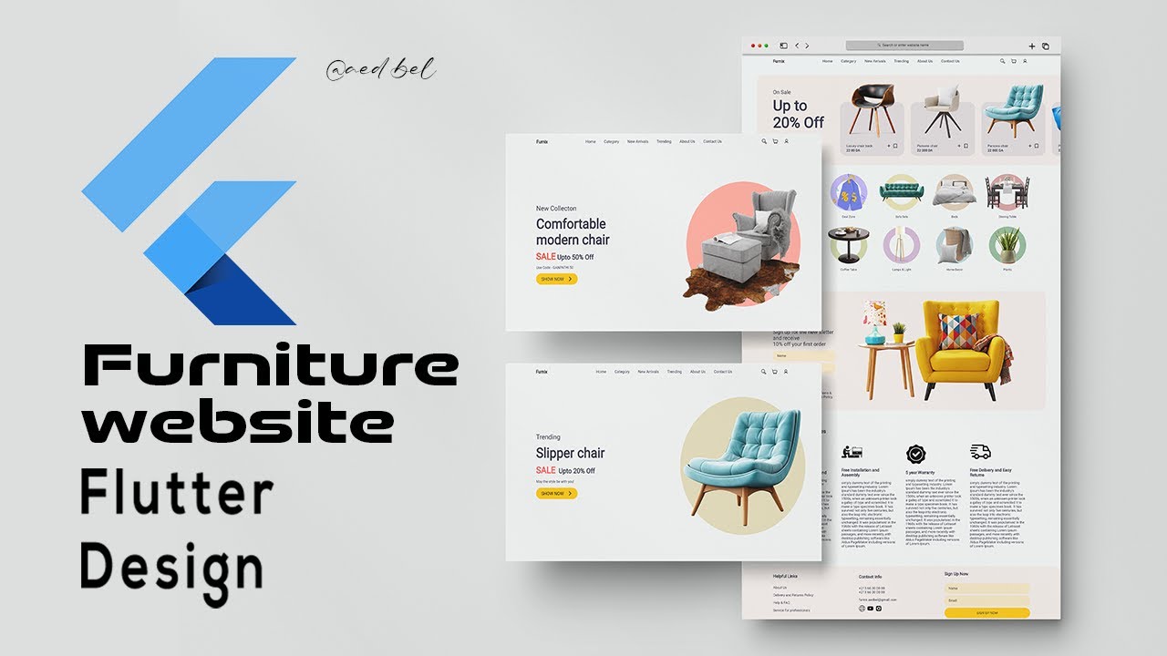 Furniture Website - Flutter Web - Speed Code - - YouTube