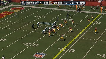 Madden 15 Gameplay l Eagles vs Redskins l Broadcast Camera l CPU vs CPU