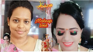 Navratri karva chauth makeup look 2021 दुर्गा पूजा और करवा चौथ पर ऐसे करें Makeup Simple makeup look