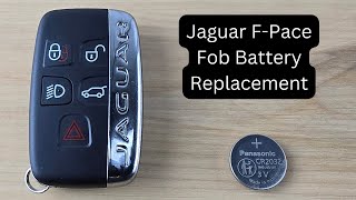 How To Replace or Change Jaguar F-Pace Remote Key Fob Battery 2017 - 2019