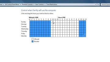 How to setup Parental Controls in Windows 7