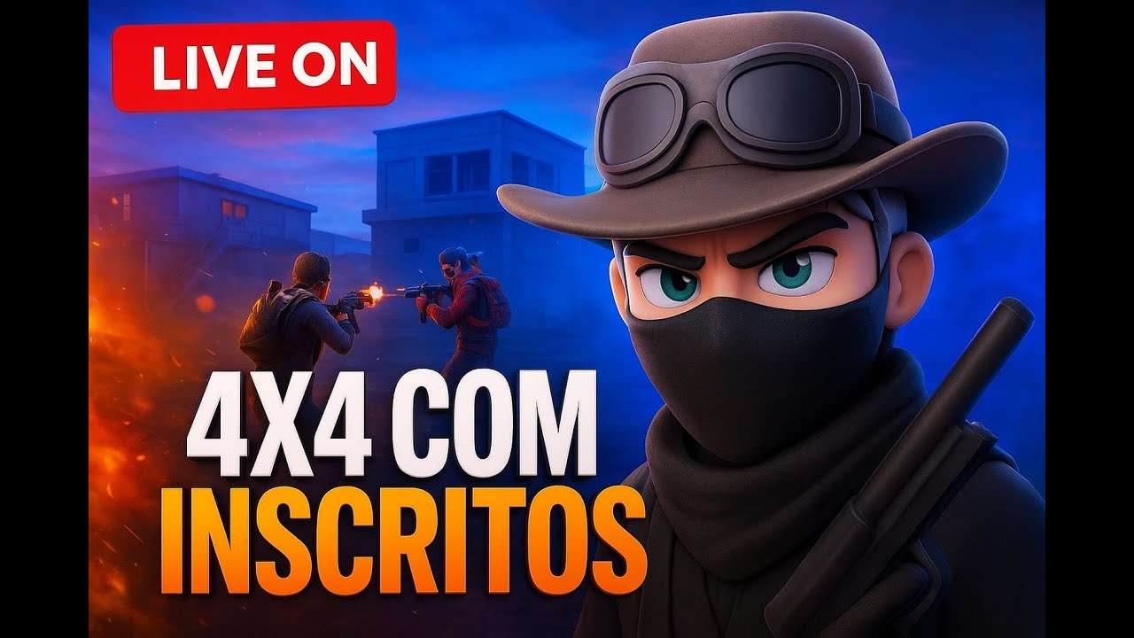 🔥 LIVEE FF 🔥 FREE FIRE AO VIVO 🔥 4X4 INSCRITOS 🔥 SALA PERSONALIZADA 🔥 JOGANDO COM INSCRITOS