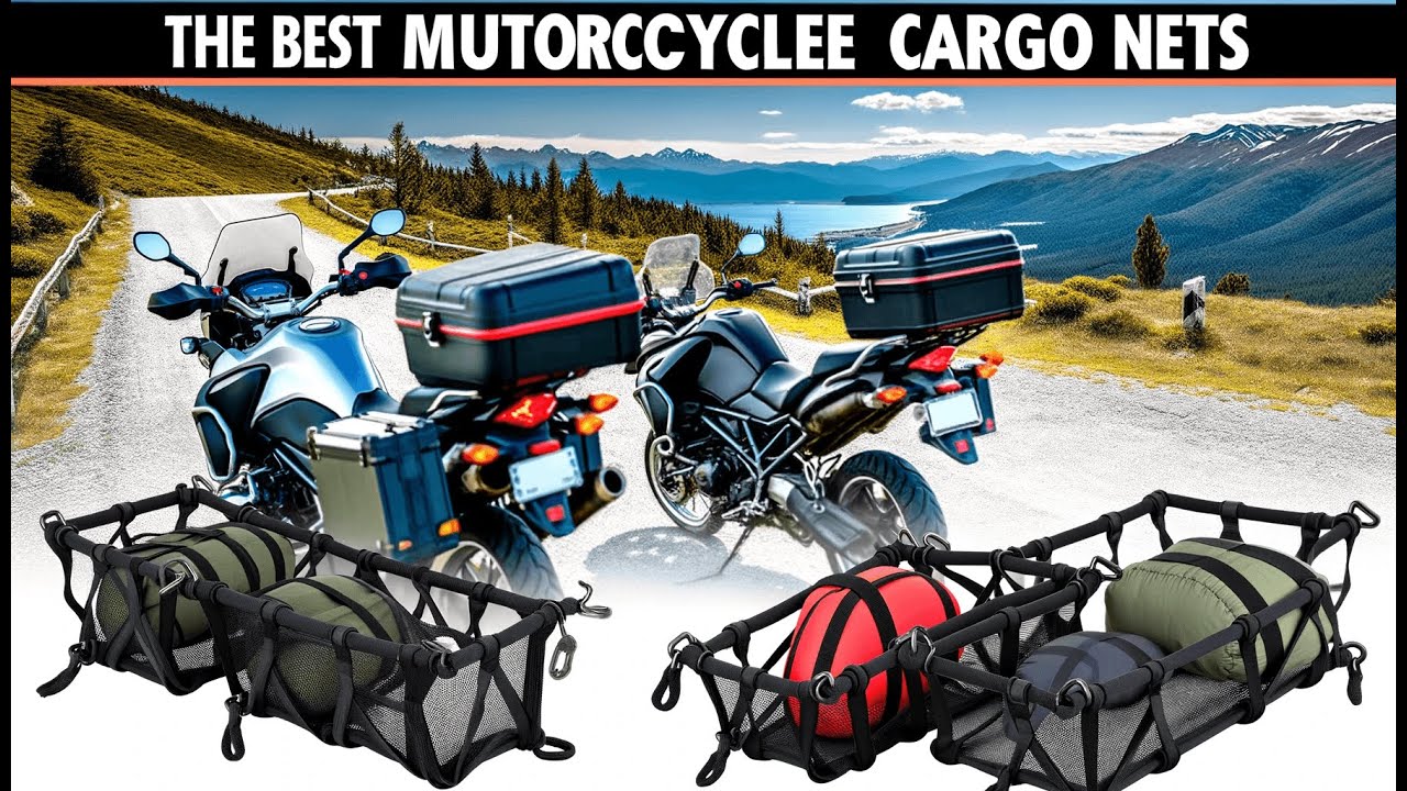 🏍️ Zoe sunny 15.7"x15.7" 2Pack Bungee Cargo net Motorcycle | Best Motorcycle Bungee Cargo Net 🛵