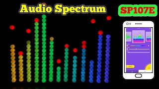 BT Control LED Music Spectrum: Homemade audio meter using WS2812B LED strip & SP107E LED controller