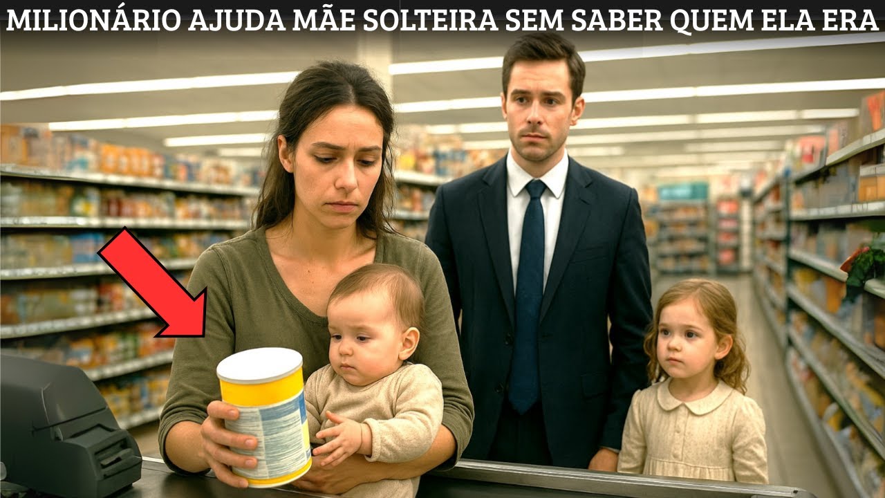 MILIONÁRIO VÊ UMA POBRE MÃE DEVOLVENDO O LEITE DA FILHA NO CAIXA... E FAZ ALGO INECREDITÁVEL!
