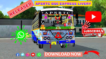 🔴SURPRISE RELEASED APSRTC BS6 EXPRESS LIVERY DOWNLOAD NOW GAME BUS SIMULATOR INDONESIA!!