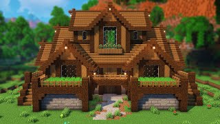 Minecraft: Ultimate Survival Wooden House Tutorial🏠