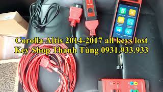 Corolla Altis 2014-2017 8A-H all keys lost programming Autel KM100