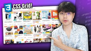 สอนทำ Layout ตารางแสดงสินค้าแบบเว็บ Shopee ง่ายๆ ด้วย CSS Grid 👨‍💻💯