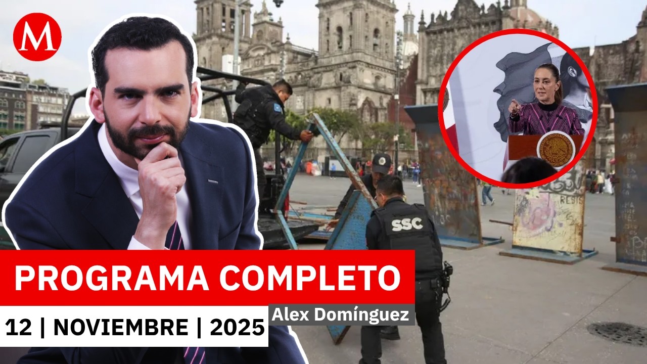Vallas en Palacio por protesta de Generación Z y CNTE | Alejandro Domínguez, 12 de noviembre de 2025