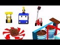 L'usine de Chocolat - Apprendre avec Tiny Trucks avec Tiny Trucks: bulldozer, grue, tractopelle