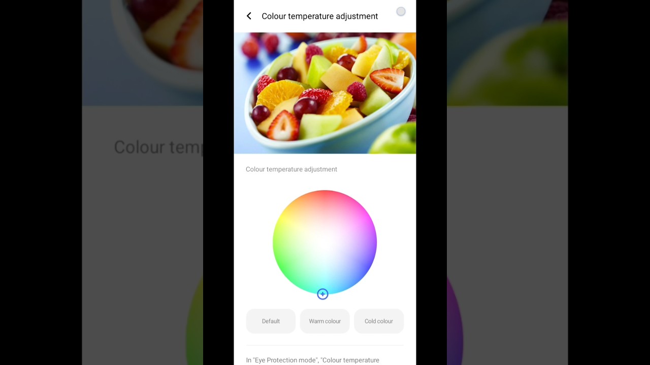 How to set color temperature in vivo mobile