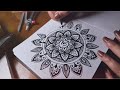 How to draw mandala art hindi  mandala by vijayta