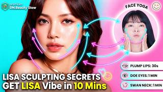 LISA-Inspired Face Yoga 2.0: Sharp Eyes, High Cheeks & V-Line