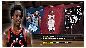 THIS GOLD REBOUND CHASER PERIMETER LOCKDOWN BUILD NBA 2K23 IS SICK (HOF GLOVE, INTERCEPTOR & CLAMPS)