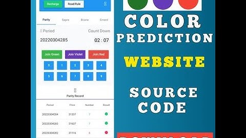 Color Prediction Website Source Code Download
