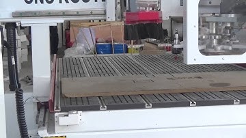 omni cnc router 1325 atc changing 3 tools processing on MDF