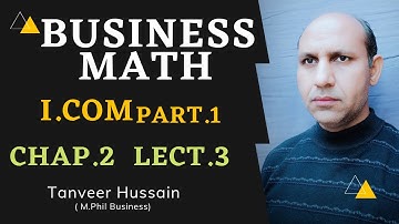 Business Mathematics Chapter2 I.Com Part-1|Percentage | Lecture_3