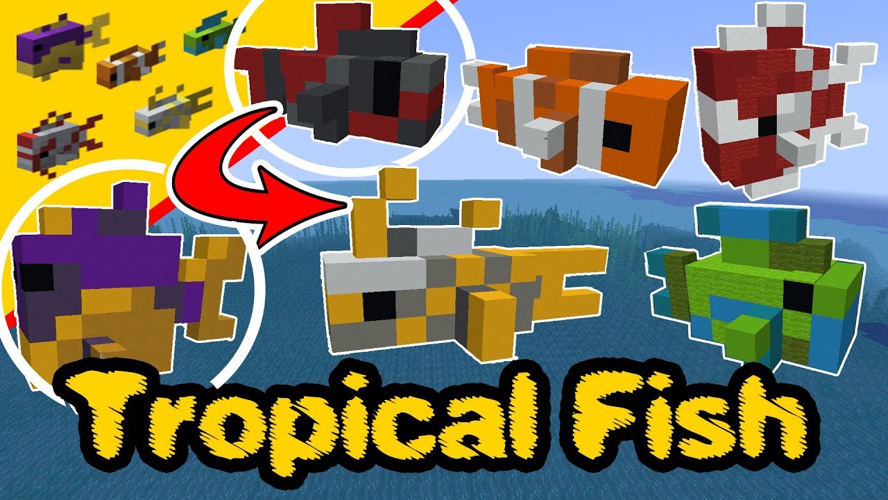 Minecraft tropical fish - Minecraft Statue - Minecraft Fish PS4, XBox