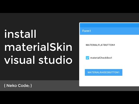 Install MaterialSkin Visual Studio (C#)
