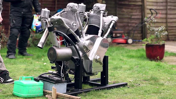 The "Flying Millyard" 5 Litre V Twin first test run