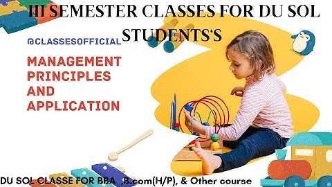 Management Principles and  Applications Unit 3