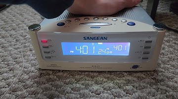 Sangean RCR-22 Alarm Test