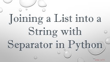 Joining a List into a String with Separator in Python