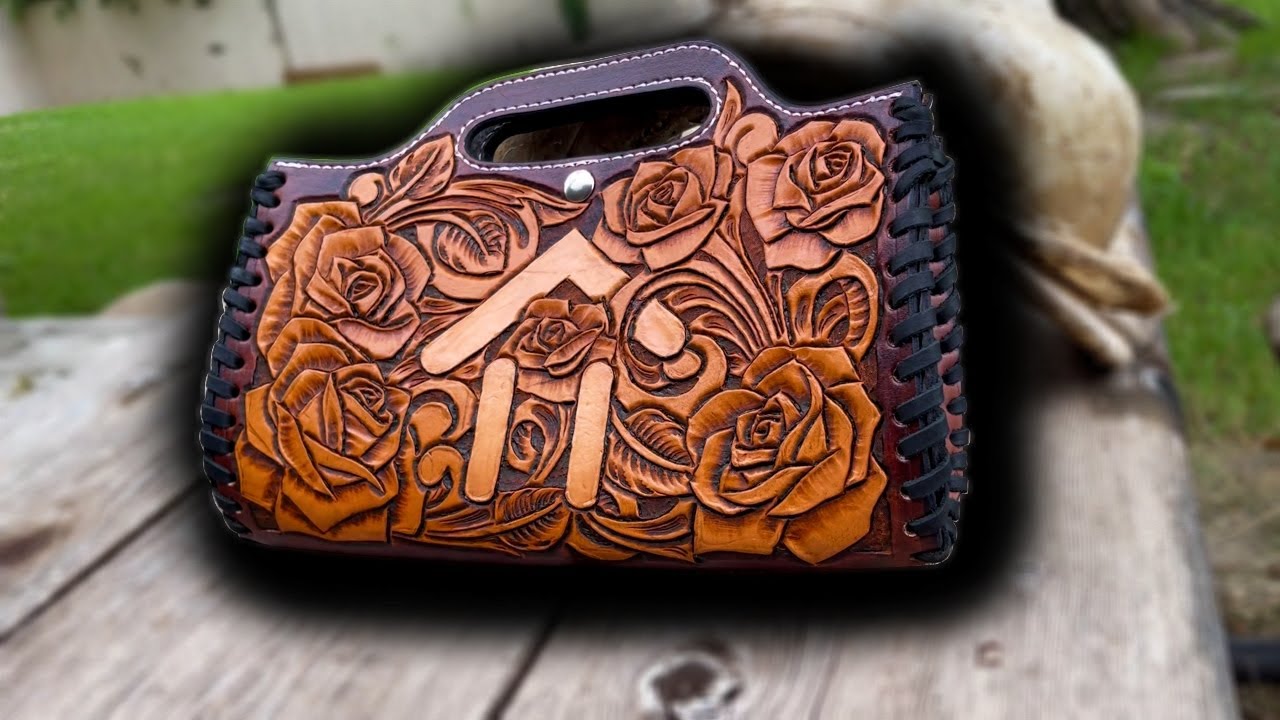 INCREDIBLE Tooled Leather Rose Bag (How-to / Walkthrough) 