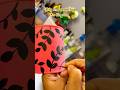 Diy random leaf painting on tin box#diyart #diycrafts #bottlecraft #artshorts #shortviral #shorts
