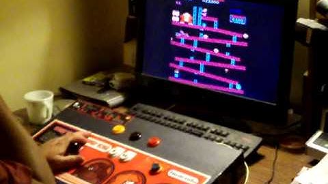 Donkey Kong desk top arcade control panel