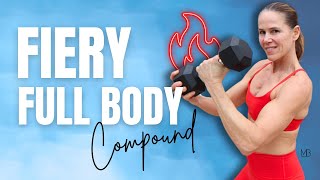 40 MIN Full Body Compound Workout with Dumbbells